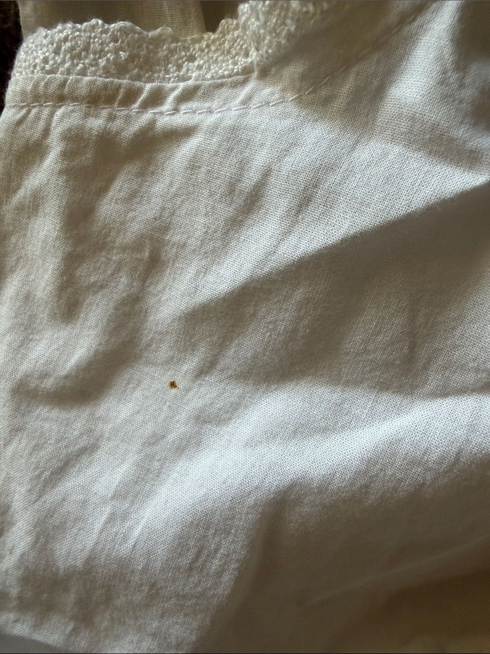 NWT Van Heusen White Eyelet Button Front Tank - Picture 6 of 10